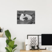 Two Polar Bear Cubs Poster (Thuiskantoor)