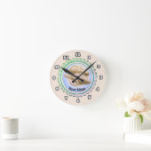 Two Pretty seashells clock Ronde Klok (Huis)
