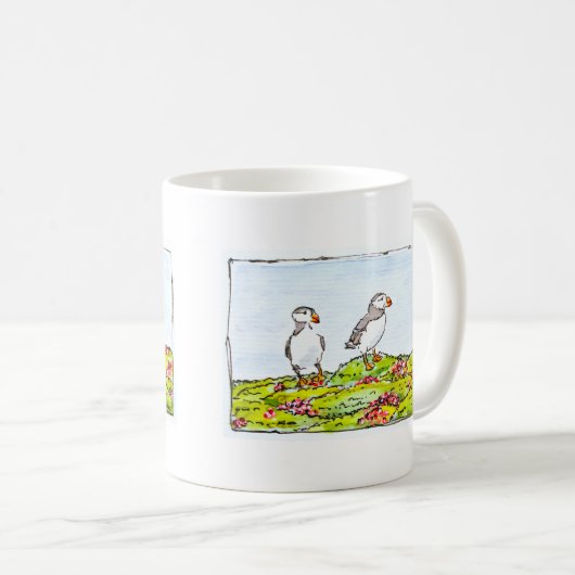 Two Puffins Koffiemok (Voorkant rechts)