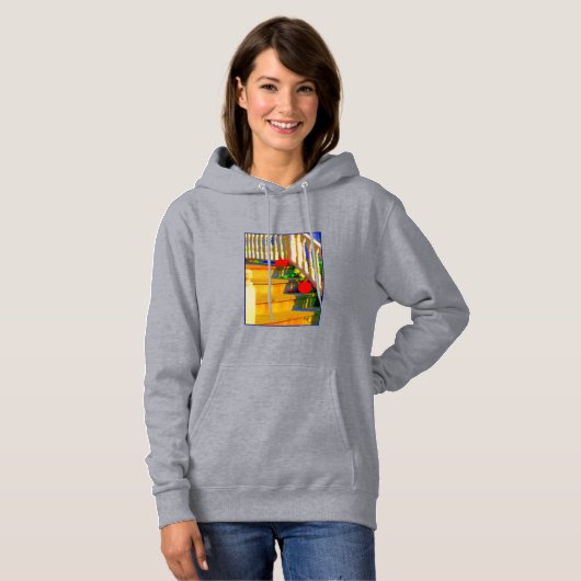 'Two Pumpkins' Dames Hoodie (Voorkant volledig)