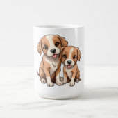 TWO PUPPIES Coffee Mug Koffiemok (Center)