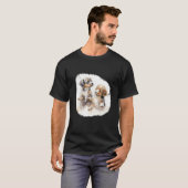 Two puppies in watercolour style t-shirt (Voorkant volledig)