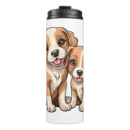 TWO PUPPIES Koffiemok Thermosbeker