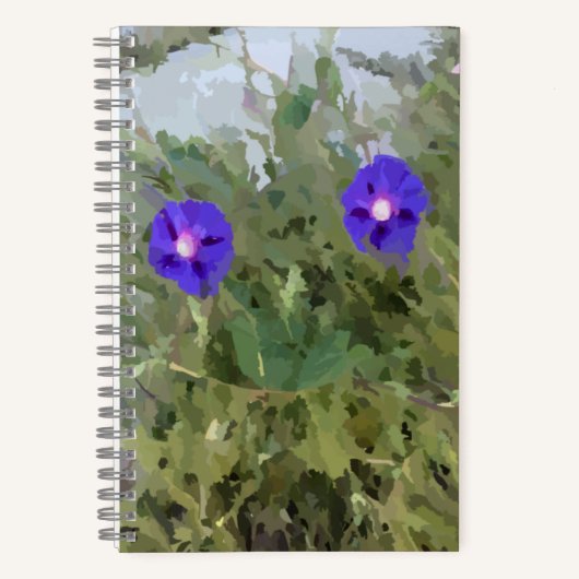 Two Purple Flowers Bullet Journal Notitieboek (Voorkant)