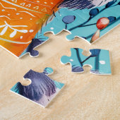 Two Raccoons Hugging in Winter Legpuzzel (Zijkant)