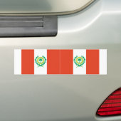 TWO Raleigh, North Carolina Flag Bumpersticker (Op auto)