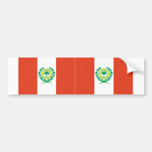 TWO Raleigh, North Carolina Flag Bumpersticker