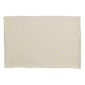 Two rectangular towels with a pastel plaid pattern kussensloop (Voorkant)