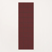 Two red and black geometric pattern ties yogamat (Voorkant)