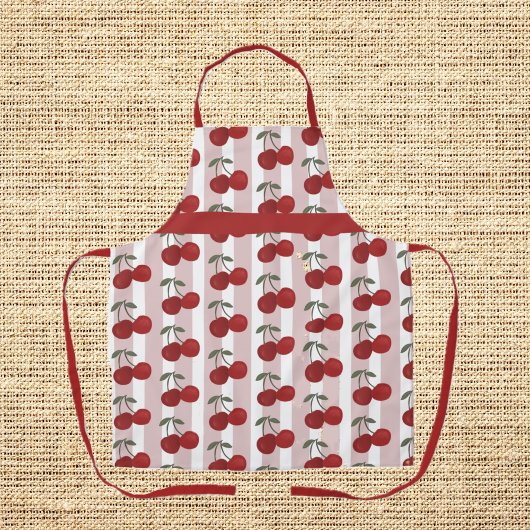 Two Red Cherries Illustration | Cute Fruit Art Schort