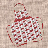 Two Red Cherries Illustration | Cute Fruit Art Schort