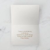 Two red roses Twin Birthday Card Kaart (Binnen)