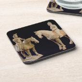 Two Riders, Chinees, Tang dynasty (618-906) (terra Drankjes Onderzetter (Linkerzijde)