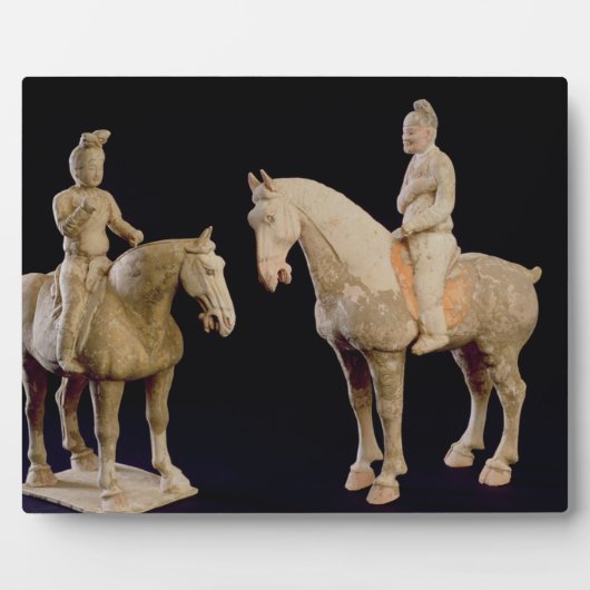 Two Riders, Chinees, Tang dynasty (618-906) (terra Fotoplaat (Voorkant)