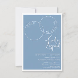 Two Rings Response Card RSVP Kaartje