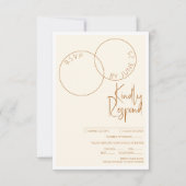 Two Rings Response Card RSVP Kaartje (Voorkant)