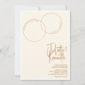 Two Rings Wedding Invitation Kaart (Voorkant)