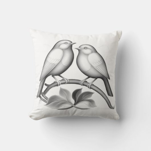 Two Robins cushion Kussen (Voorkant)