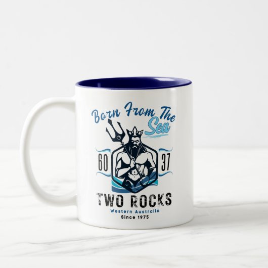 Two Rocks Classic Mok, 11 oz Tweekleurige Koffiemok (Links)