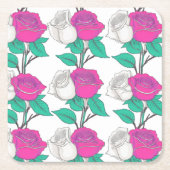 Two Rose Coaster Kartonnen Onderzetters (Voorkant)