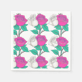 Two Rose Napkin Servet