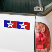 TWO San Antonio Flag Bumpersticker (Op Truck)