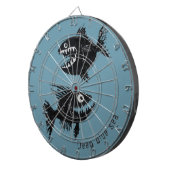 Two scary fish, personalized dartbord (Voorkant Rechts)