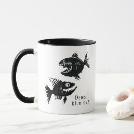 Two scary fish, personalized mok