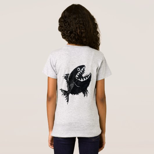 Two scary fish, personalized t-shirt (Achterkant volledig)