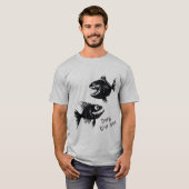 Two scary fish, personalized t-shirt (Voorkant volledig)