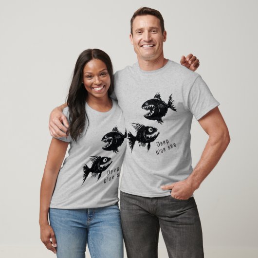 Two scary fish, personalized t-shirt (Unisex)