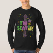 Two Seater Mardi Gras Upside Down Pineapple Swinge T-shirt (Voorkant)