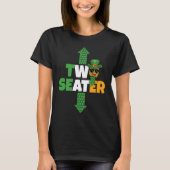 Two Seater St Patricks Day Upside Down Pineapple S T-shirt (Voorkant)