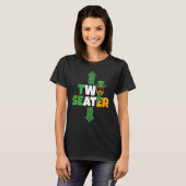 Two Seater St Patricks Day Upside Down Pineapple S T-shirt (Voorkant volledig)