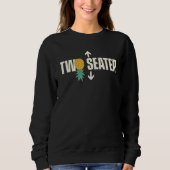 Two Seater   Upside Down Pineapple Swinger Couple  Trui (Voorkant)