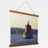 Two Sentinels of New London Hangend Wandkleed (Gebogen)