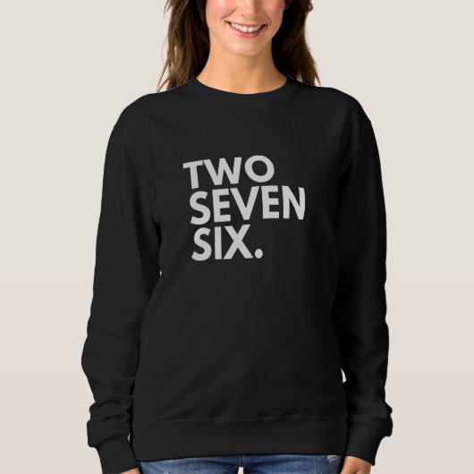 TWO SEVEN SIX Netnummer 276 Bristol VA Virginia VS Trui (Voorkant)