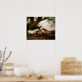 Two Shafto Mares and a Foal, 1774 Poster (Keuken)