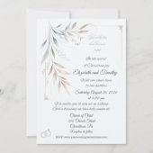 Two Shall Become One Christian Wedding Invitation Kaart (Voorkant)