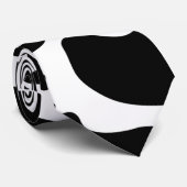 Two Sided Black and White Holstein Koe Pattern Str Stropdas (Opgerold)