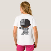 Two-Sided Chibi Cyborg T-shirt (Achterkant volledig)