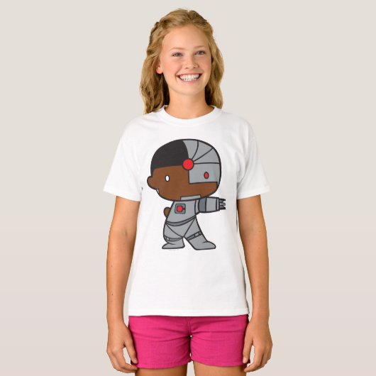 Two-Sided Chibi Cyborg T-shirt (Voorkant volledig)