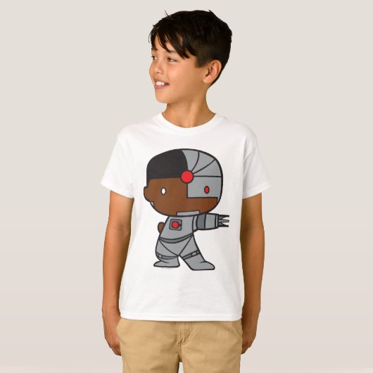 Two-Sided Chibi Cyborg T-shirt (Voorkant volledig)