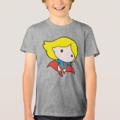 Two-Sided Chibi Supergirl Tri-Blend Shirt (Voorkant)