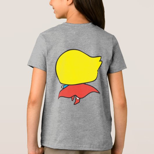 Two-Sided Chibi Supergirl Tri-Blend Shirt (Achterkant)