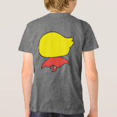 Two-Sided Chibi Supergirl Tri-Blend Shirt (Achterkant)