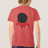 Two-Sided Chibi Superman Tri-Blend Shirt (Achterkant)
