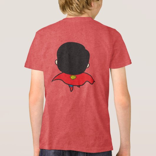 Two-Sided Chibi Superman Tri-Blend Shirt (Achterkant)
