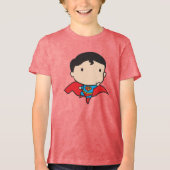 Two-Sided Chibi Superman Tri-Blend Shirt (Voorkant)