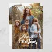 Two Sided Christmas Photo Cards Feestdagenkaart (Voorkant / Achterkant)